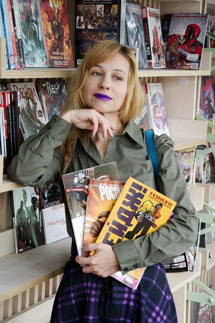 comics, books, magazines