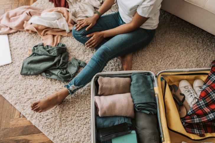 Photo by Vlada Karpovich: https://www.pexels.com/photo/a-woman-packing-her-suitcase-7365311/