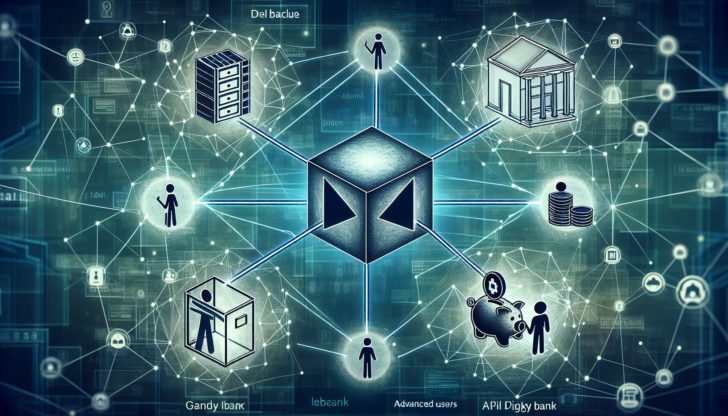 An illustration representing specialized DeFi features provided by DeBank