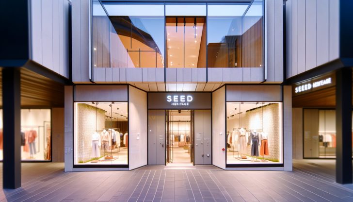 Seed Heritage store front with modern Australian fashion