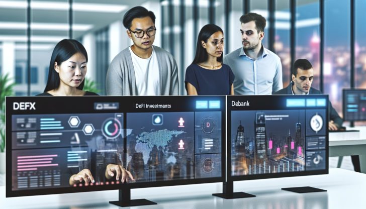 A photo of a user managing their DeFi investments with ease using DeBank