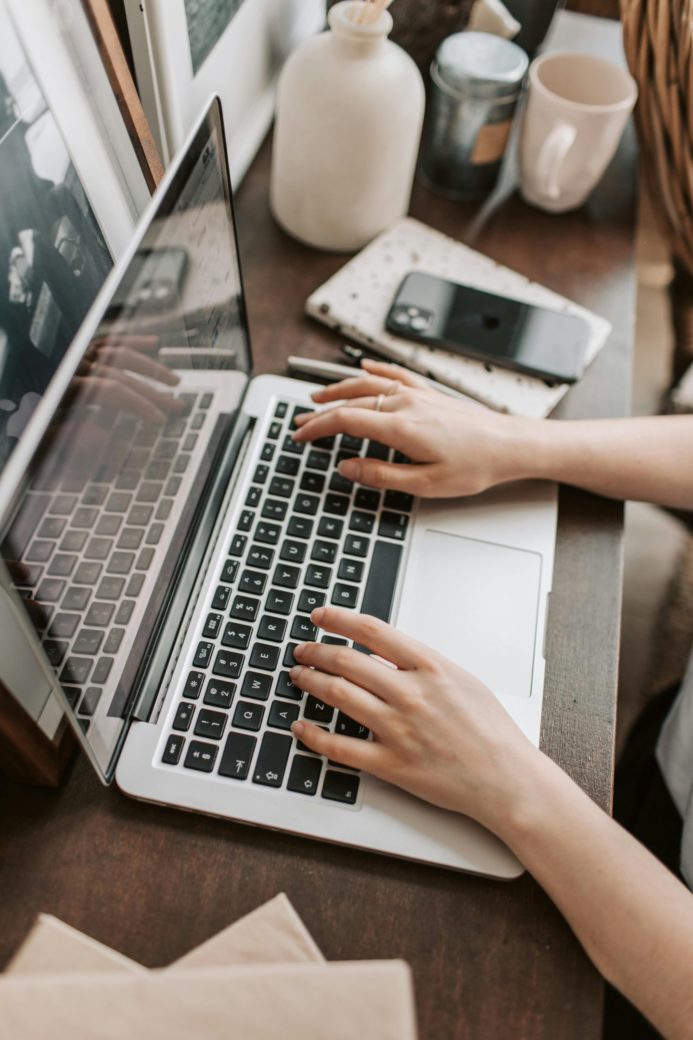 Photo by Vlada Karpovich: https://www.pexels.com/photo/crop-female-freelancer-using-laptop-at-table-at-home-4050312/