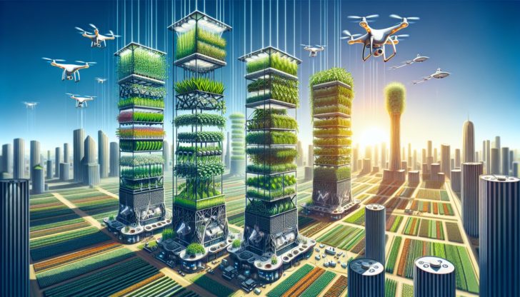 Illustration of the future prospects of vertical farming industry