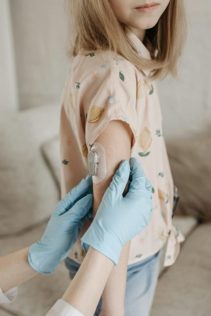Photo by Pavel Danilyuk: https://www.pexels.com/photo/a-continuous-glucose-monitor-on-a-girl-s-arm-7653123/