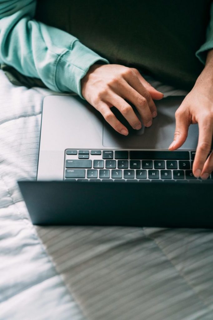Photo by Greta Hoffman : https://www.pexels.com/photo/person-typing-on-laptop-at-home-7675870/
