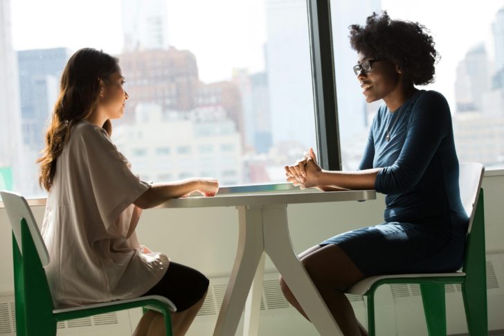 Photo by Christina Morillo: https://www.pexels.com/photo/two-women-sitting-on-chairs-beside-window-1181719/