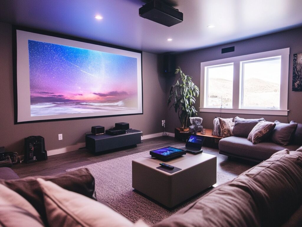 how to set up the perfect projector and screen for any space Fc How to Set Up the Perfect Projector and Screen for Any Space